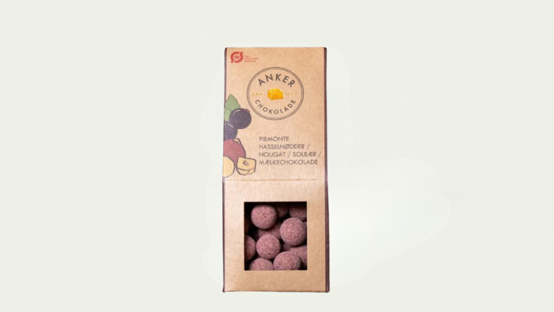 Ankerchokolade - Dragee med solbær, 105 gr