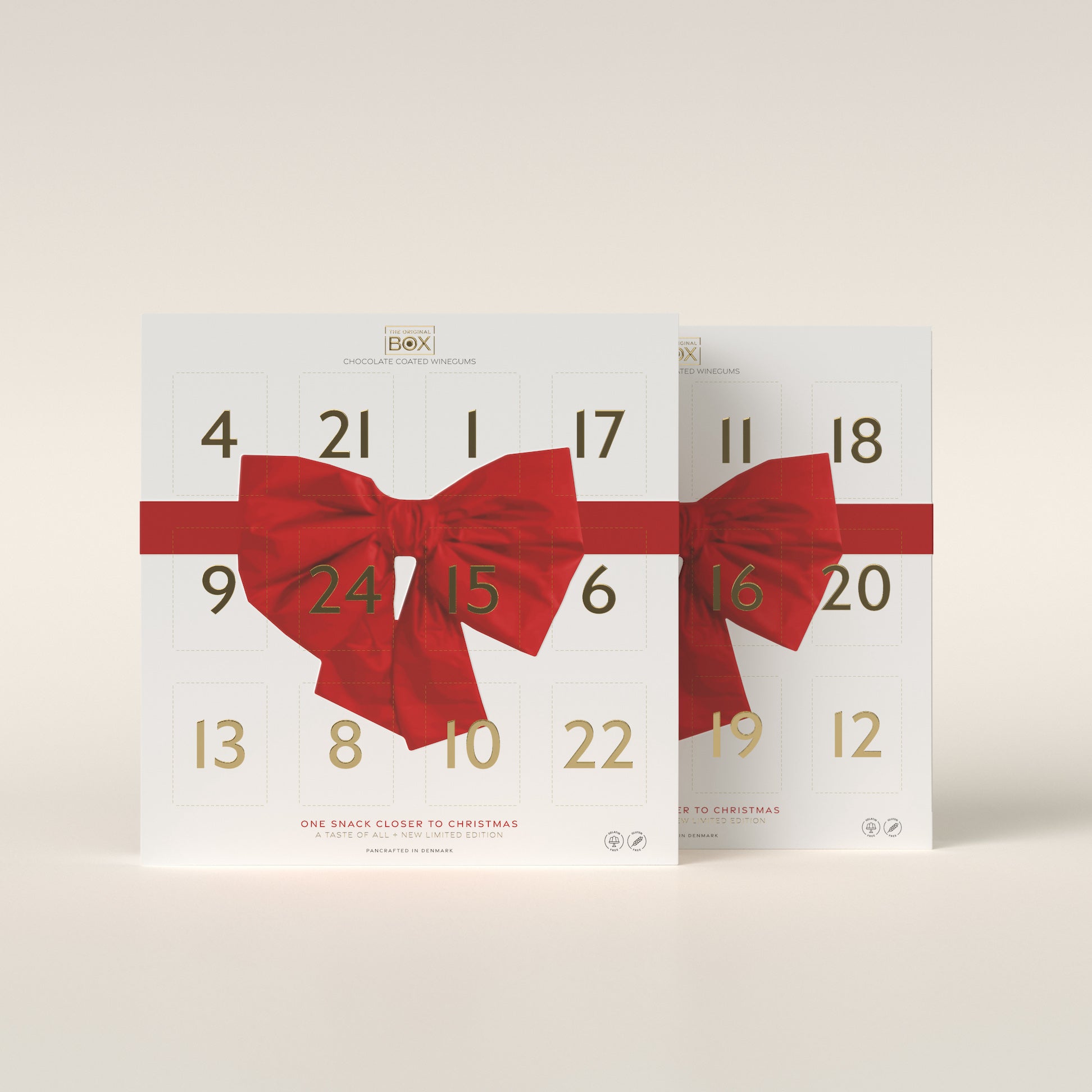 Box The Original - Julekalender, One snack closer to Christmas, 2 stk pr låge