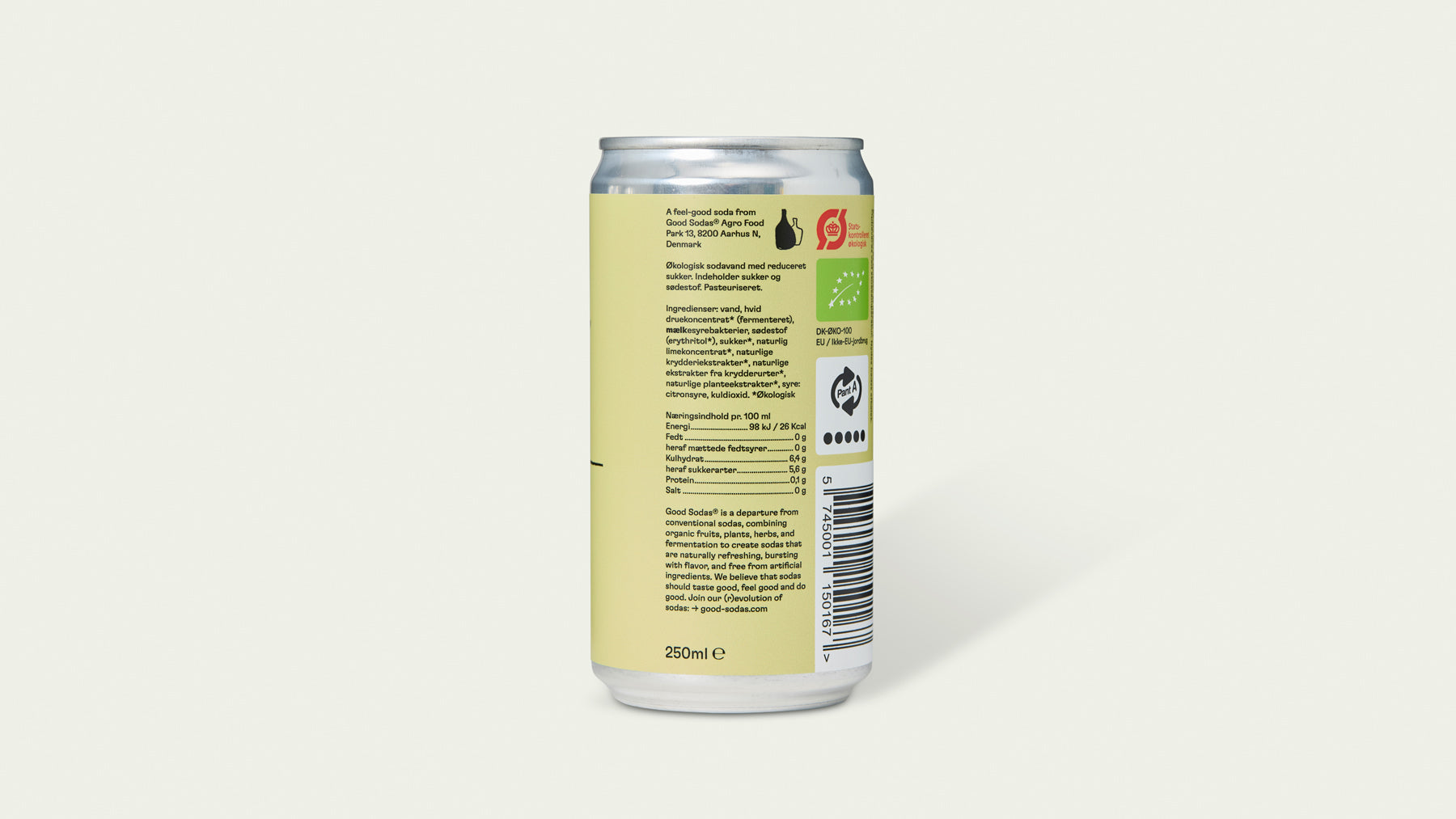 Good Sodas - Lemon, øko, 33 cl - inkl. pant