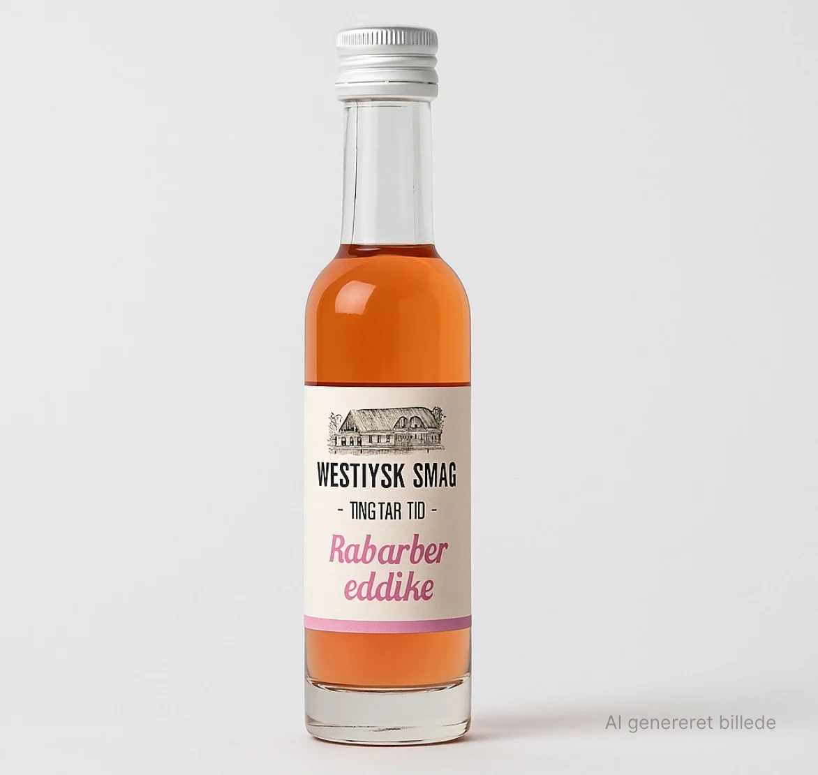 Westjysk Smag - Rabarber eddike, 100 ml