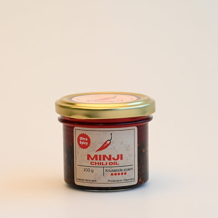 Minji, Chili Oil, knusende stærk, 100 gr