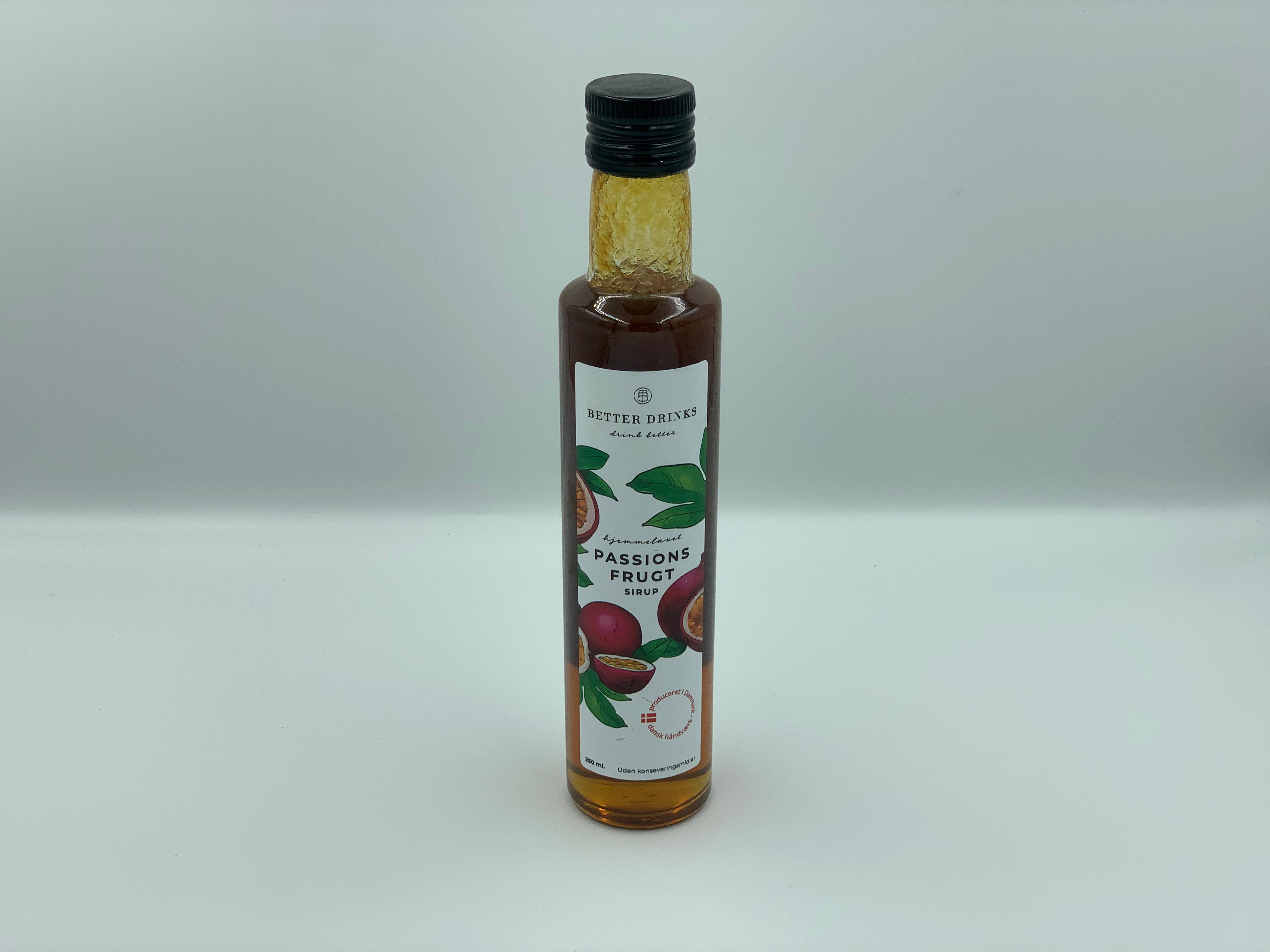 Better Drinks - passionssirup, 25 cl inkl. pant