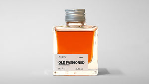 Flaske med Aeris Old Fashioned, 10 cl - færdigblandet cocktail med whiskey og bitters