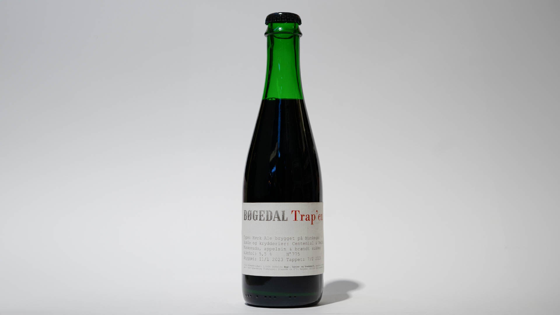 Bøgedal øl dark ale trap'en 36,5cl flaske øko belgisk strong ale