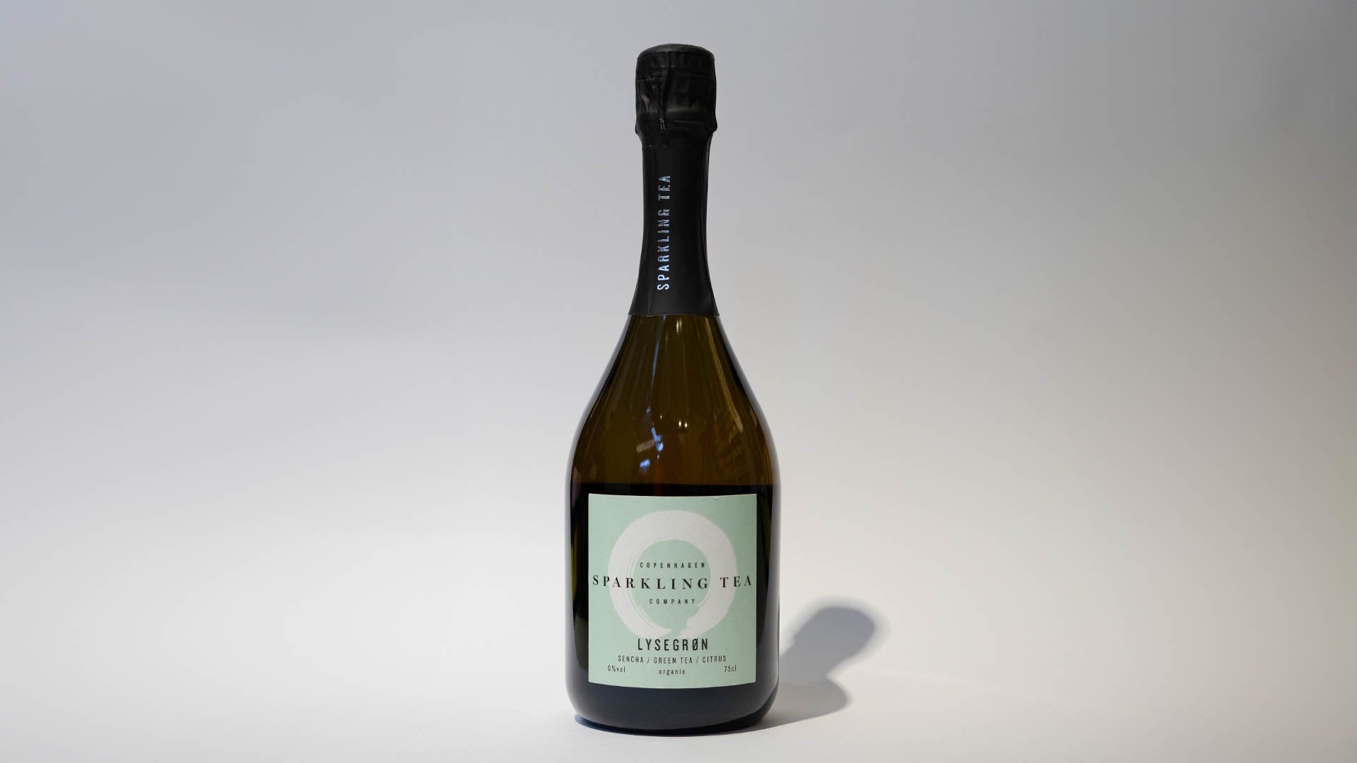 Sparkling tea lysegrøn alkoholfri flaske på 75cl