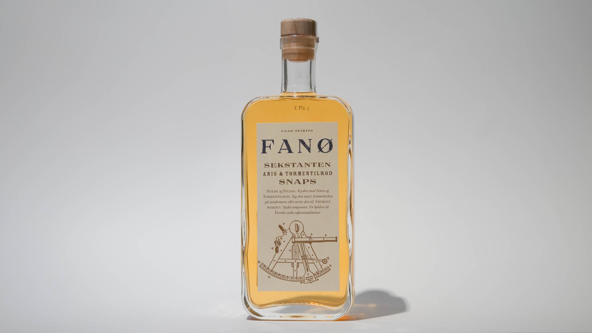 Fanø Snaps sekstanten på 50cl flaske