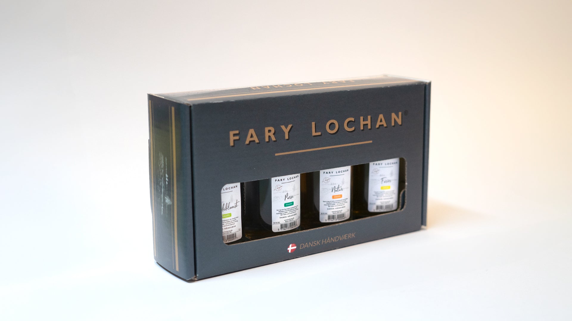 Fary Lochan - Snaps gaveæske, 4 x 5 cl