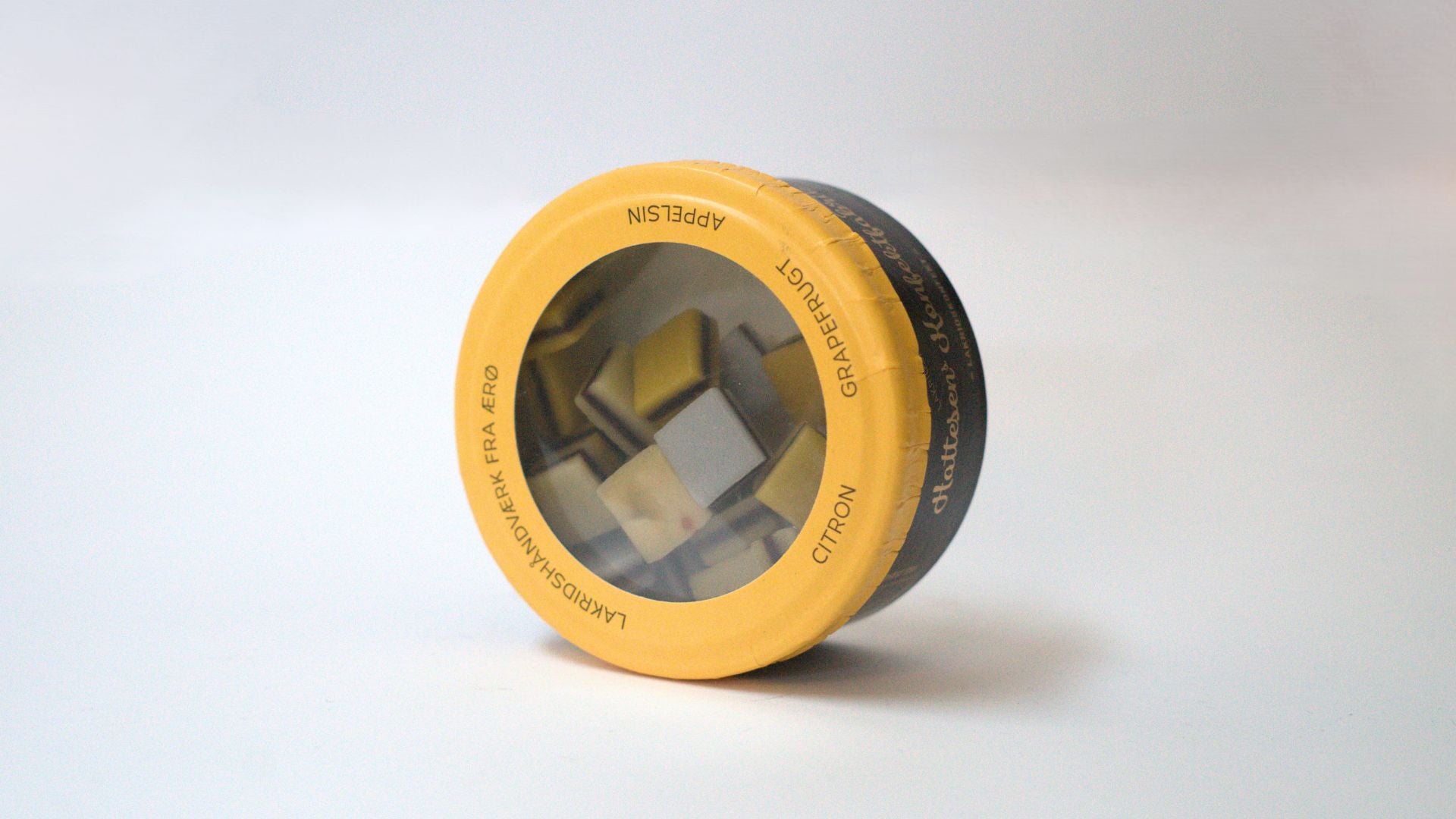 Hattesens Konfekt - Gult miks, citron, appelsin og grape, 65 gr