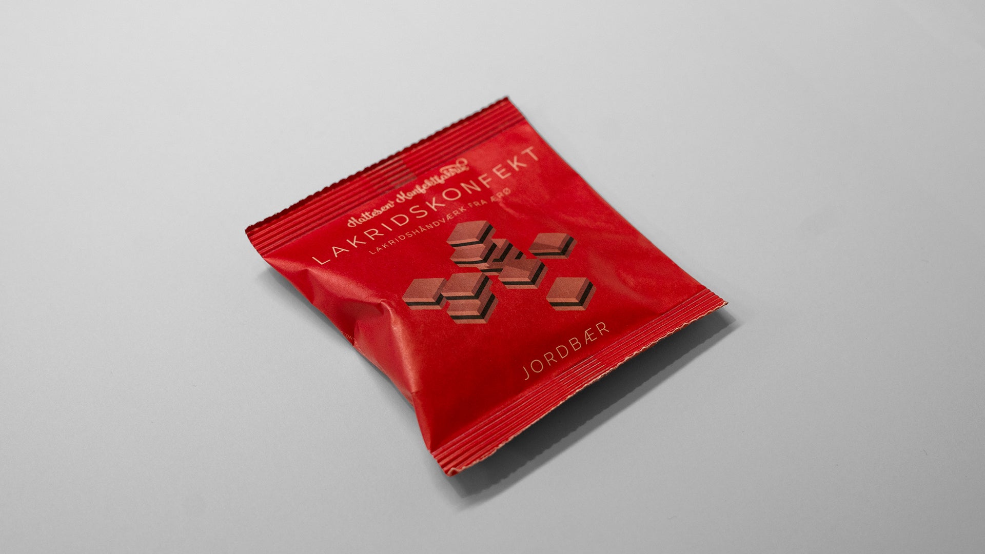 Hattesens Konfekt - Jordbær i pose, 32 gr