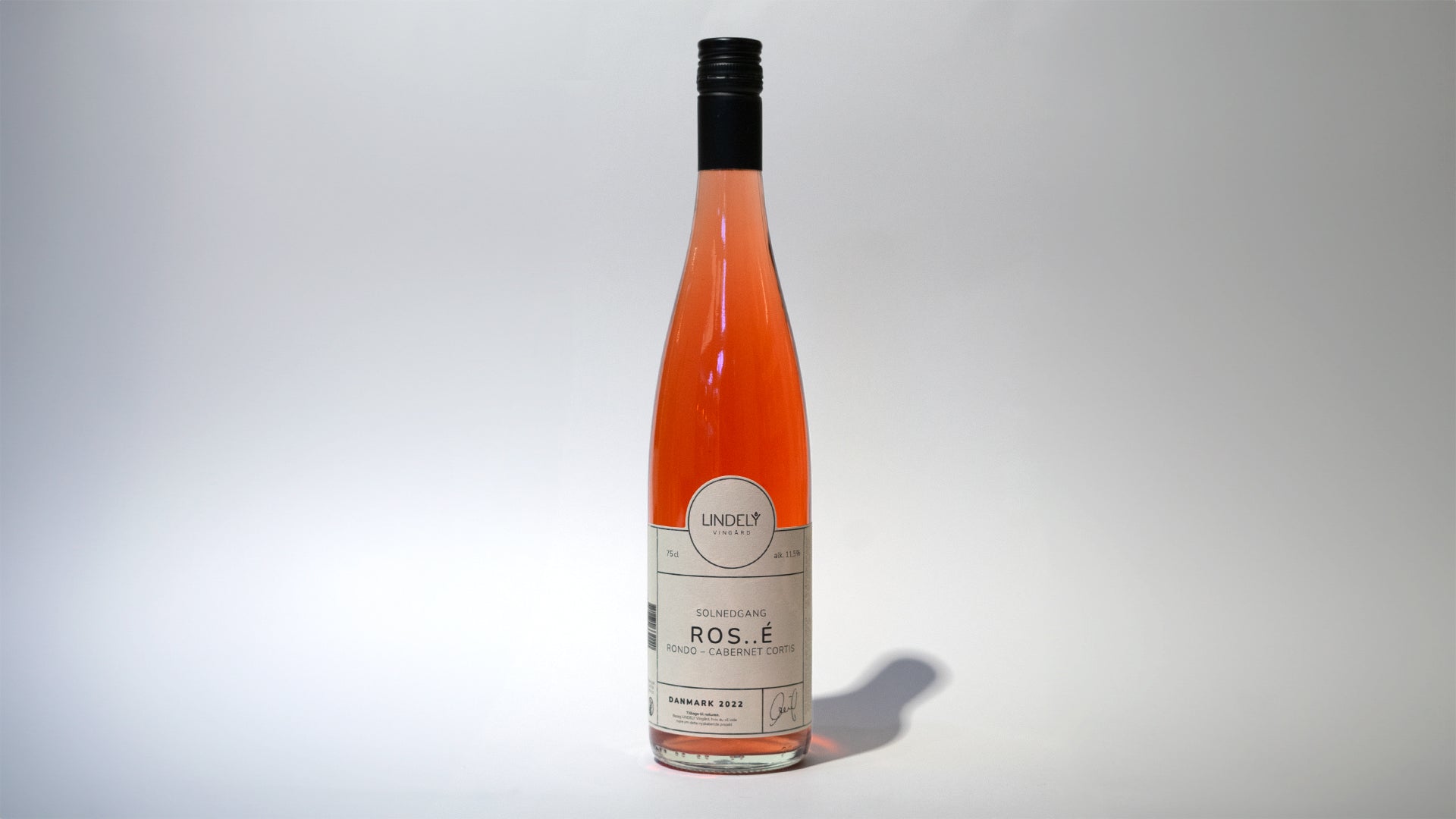 Lindely vingård solnedgang rosé halvtør på 75cl flaske