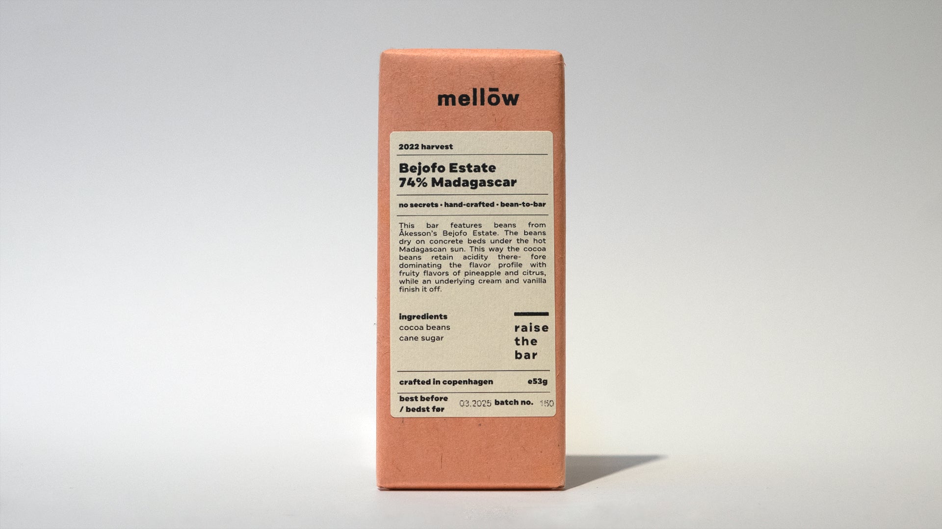 Mellow chocolate chokoladebar bejofo estate