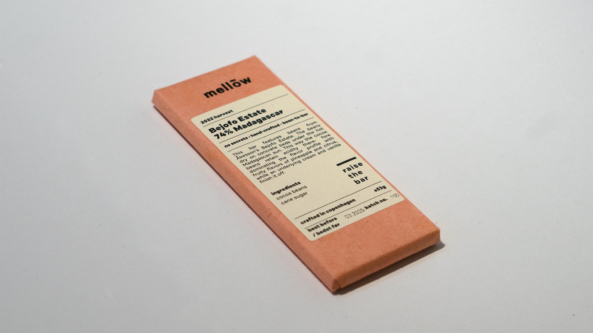 Mellow Chokoladebar - Bejofo Estate, 53 gr
