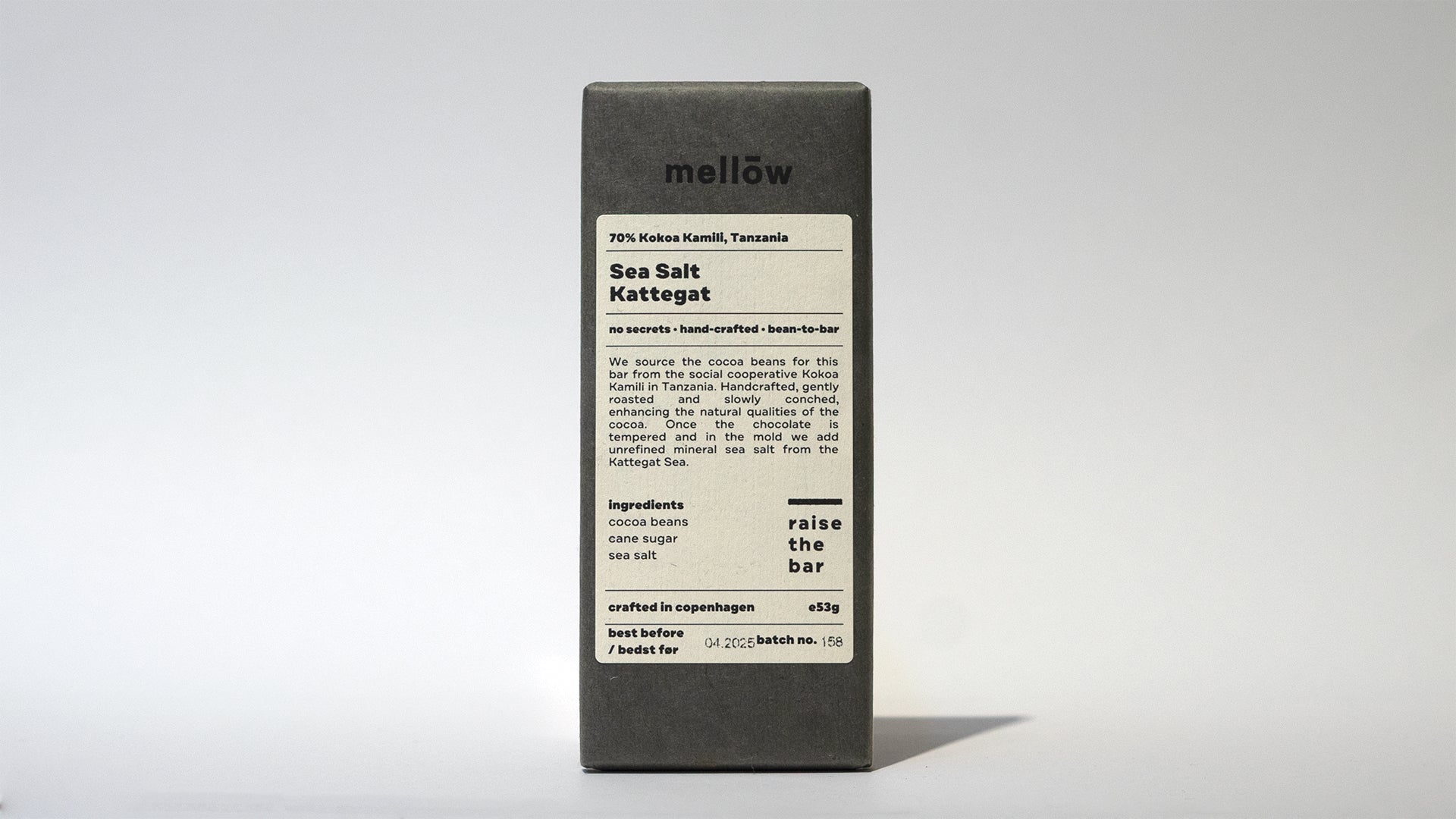 Mellow chocolate chokoladebar sea salt kattegat