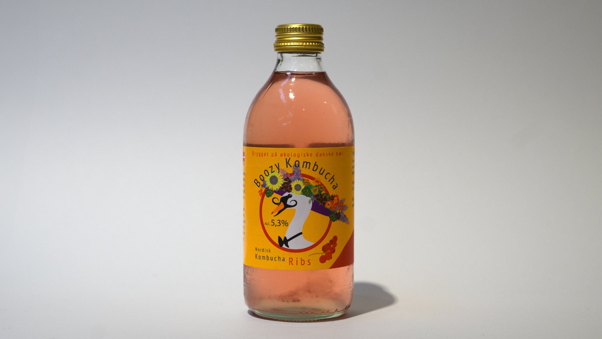 Nordisk Kombucha boozy ribs alkoholisk kombucha øko på 33cl flaske