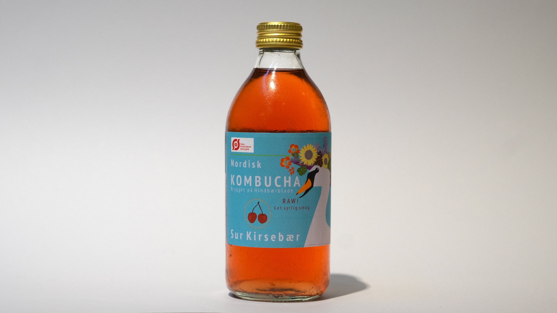 Nordisk Kombucha sur kirsebær flaske på 33cl
