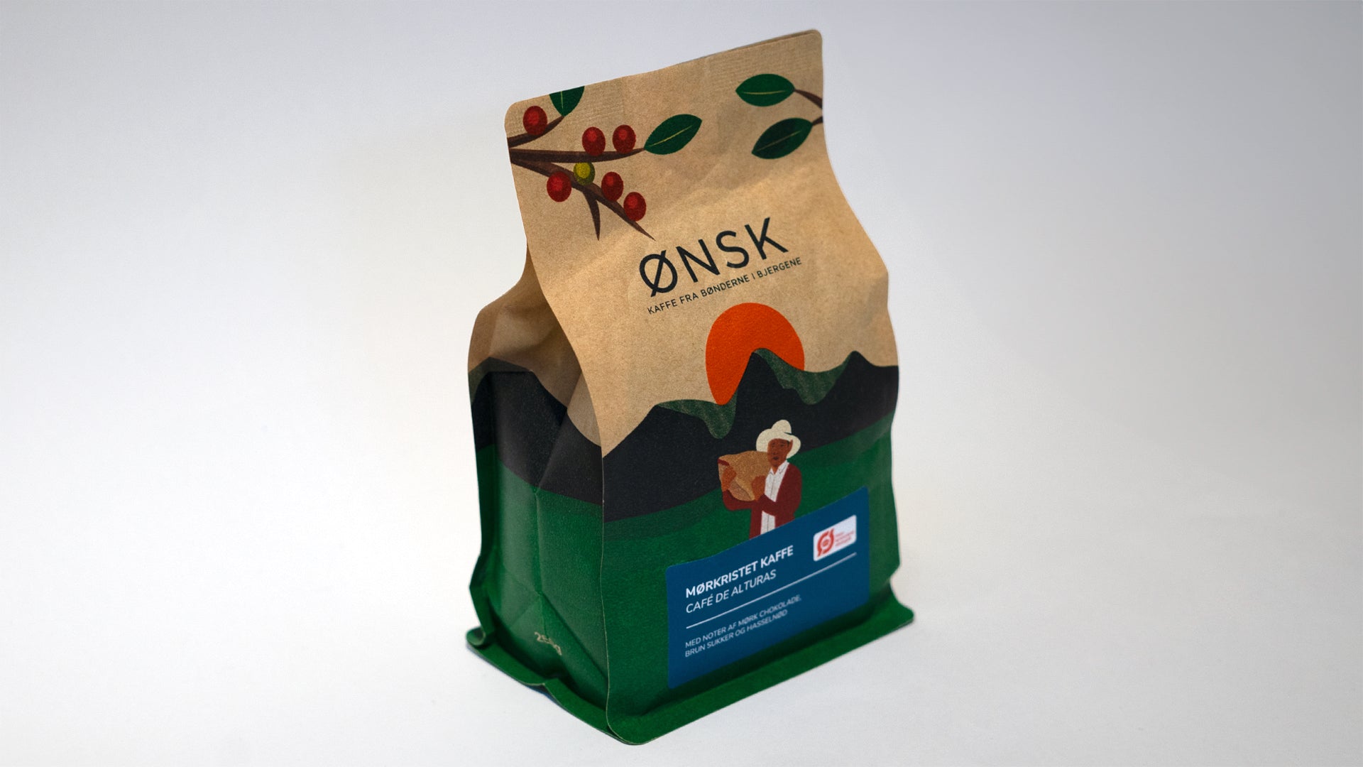 Ønsk - Kaffebønner, Mørkristet, Café del Alturas, øko, 250 gr