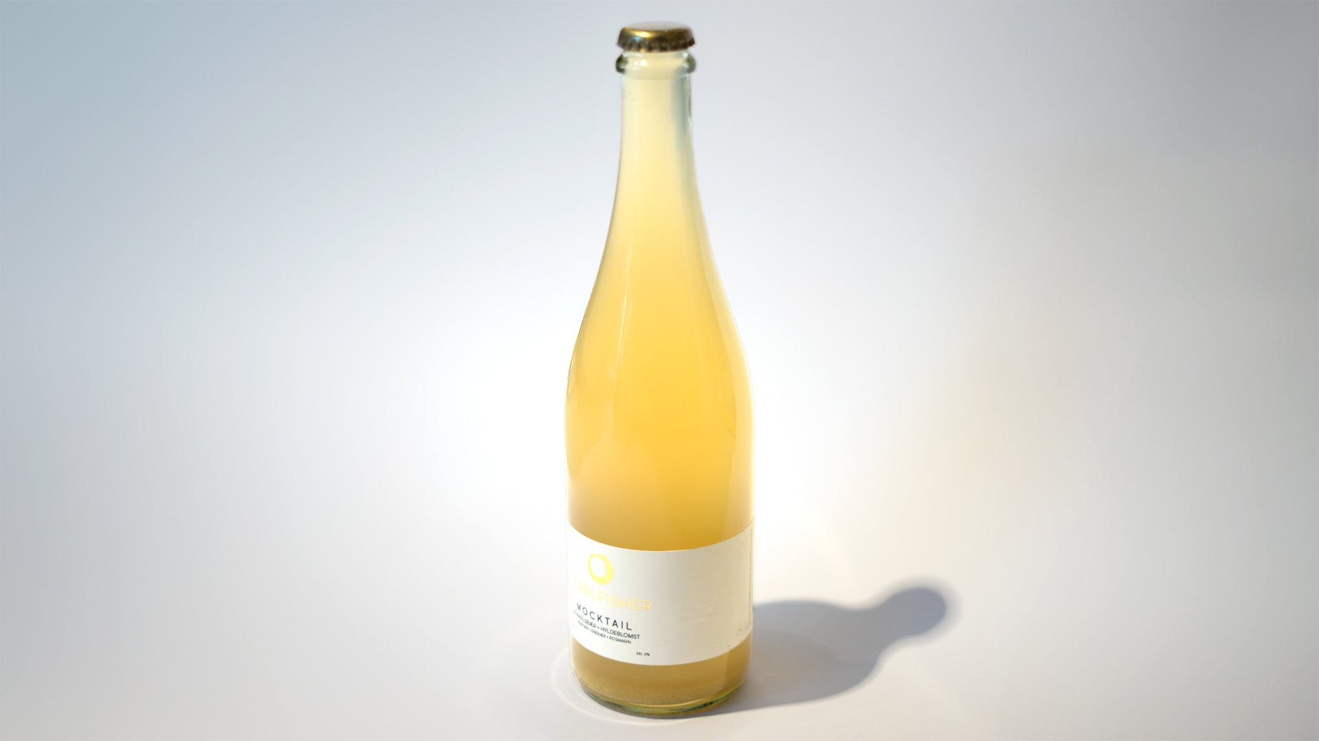 Pearlfisher - Mocktail med Hyldeblomst, Stikkelsbær, Ingefær, Enebær & Rosmarin, 75 cl - inkl. pant