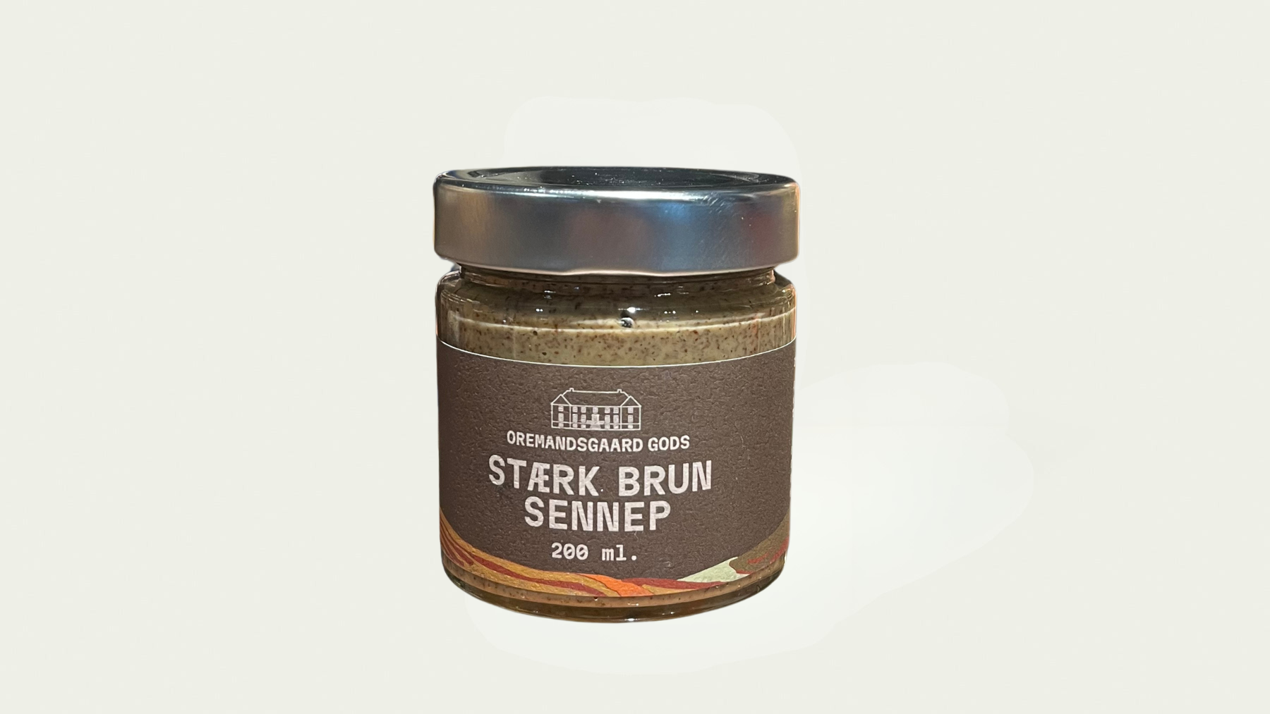 Oremandsgaard Gods - Stærk brun sennep, 20 cl