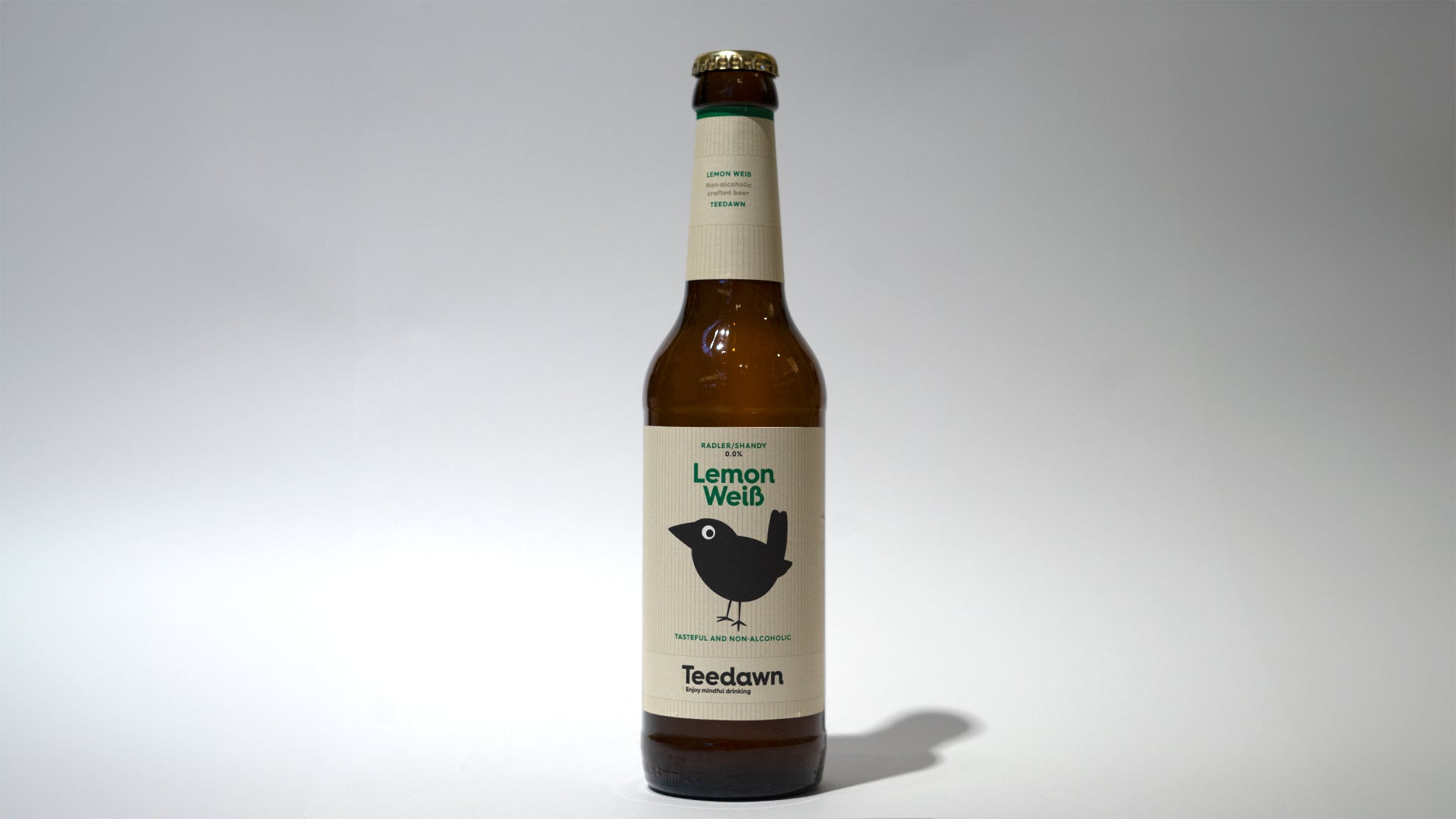 Teedawn alkoholfri lemon weiss radler shandy øl på 33cl flaske