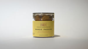 The Original Box mango og passionsfrugt smag med chokolade i lille tube