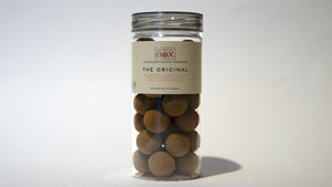 The Original Box original smag med lakrids og chokolade i stor tube