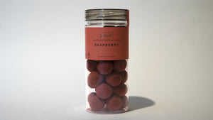 The Original Box hindbær smag med chokolade i stor tube