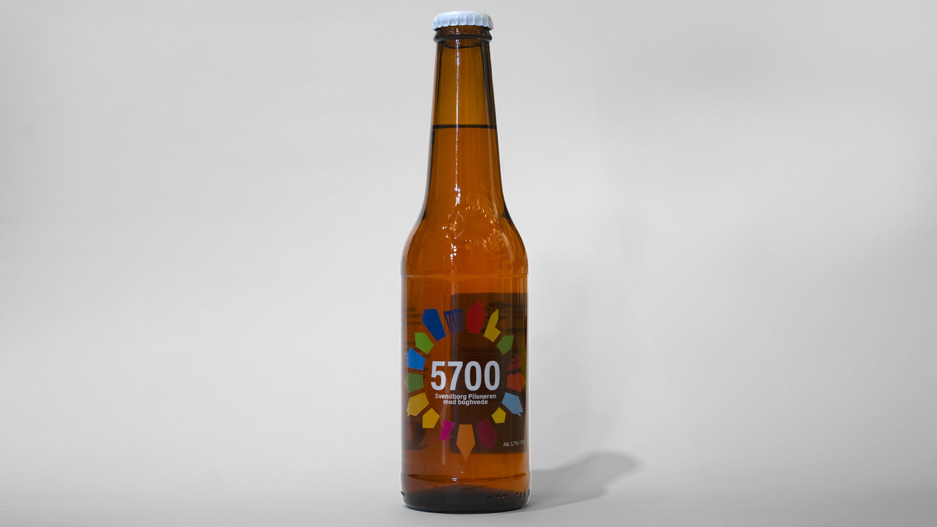 Flaske med Thurø Bryghus 5700 Pilsner, 33 cl - klassisk dansk pilsner