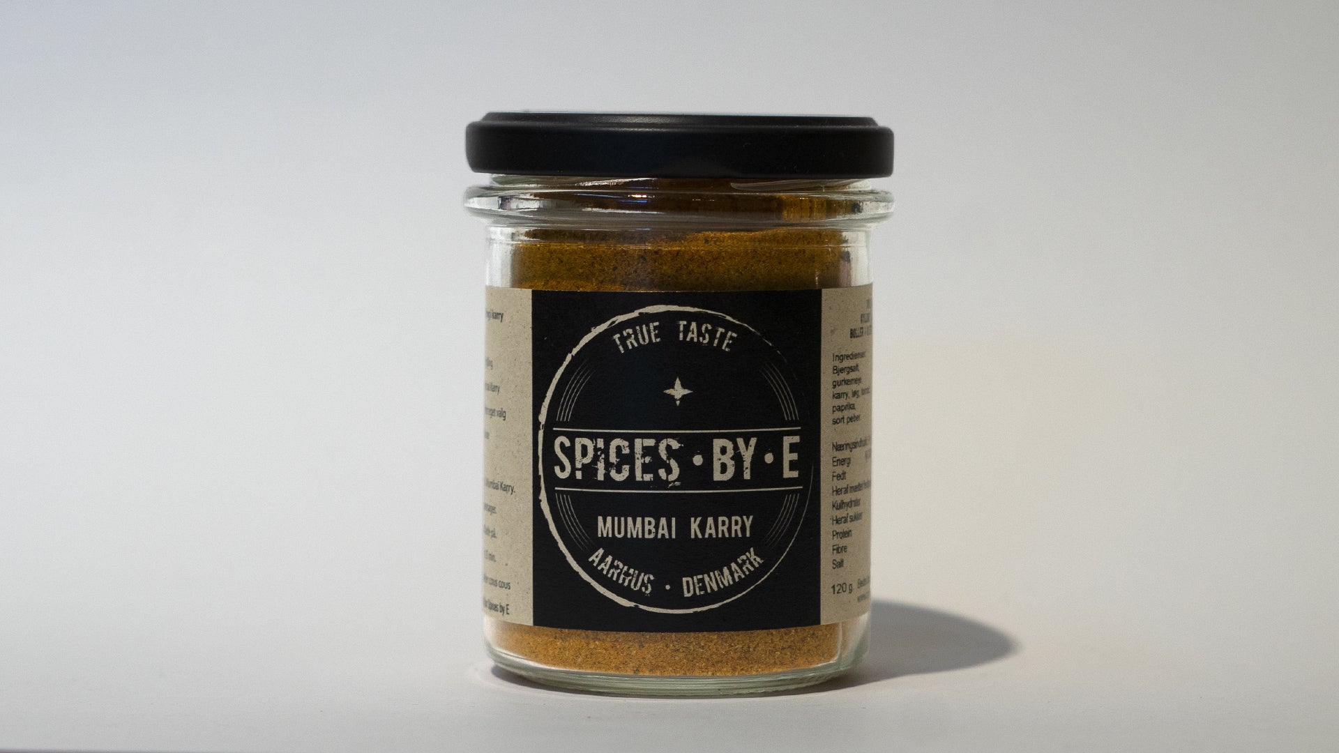 True taste spices by E mumbai karry krydderiblanding til madlavning i genanvendelig flaske på 120g