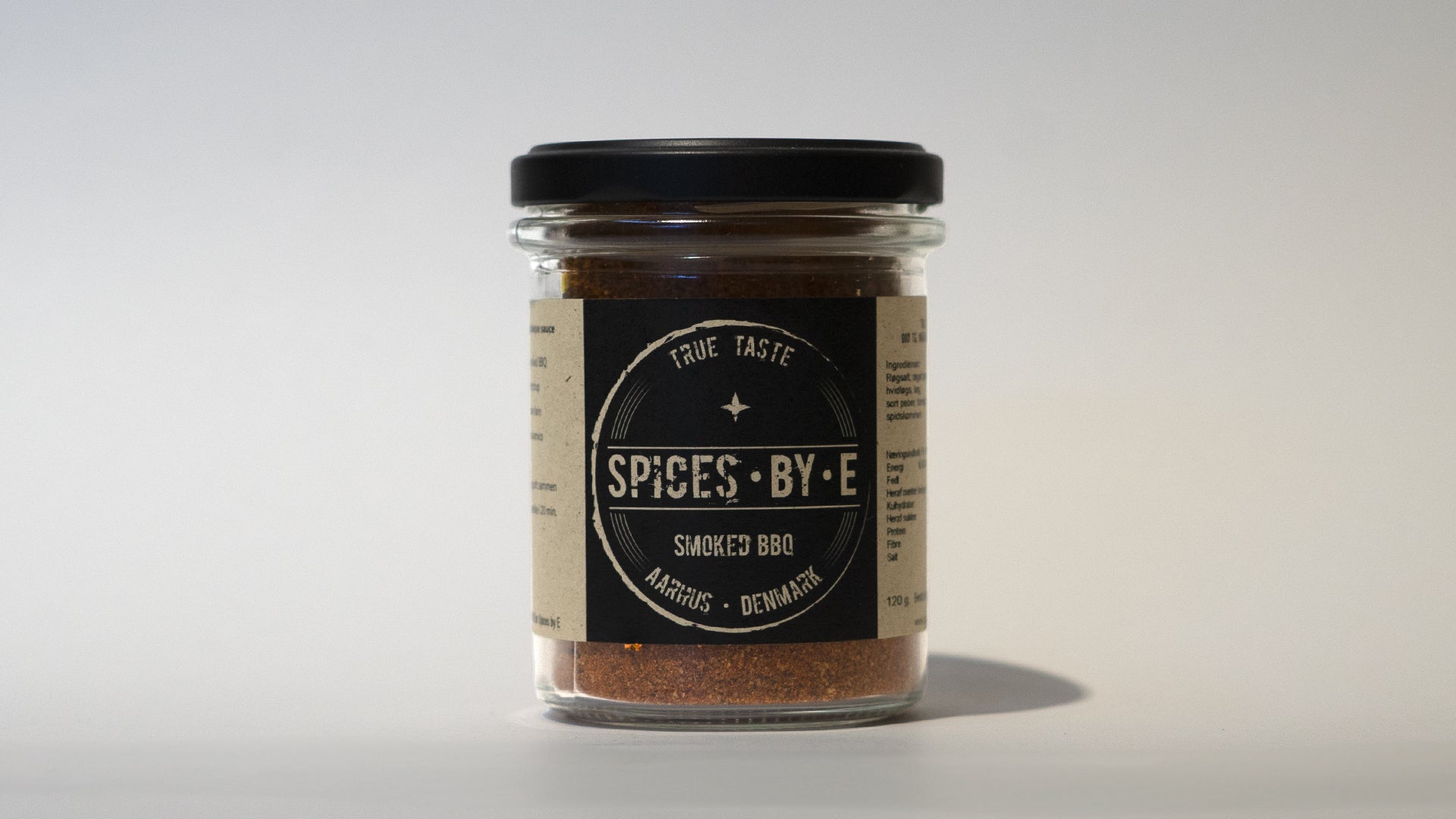 True taste spices by E smoked barbeque bbq krydderiblanding til madlavning i genanvendelig flaske på 120g
