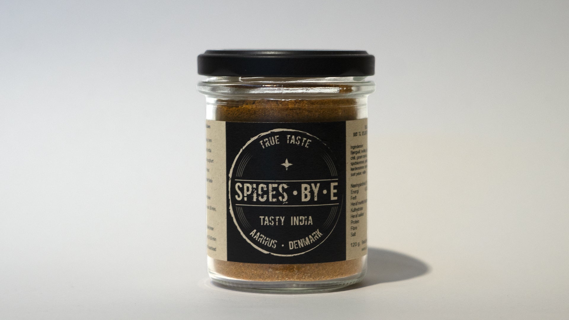 True taste spices by E tasty india krydderiblanding til madlavning i genanvendelig flaske på 120g