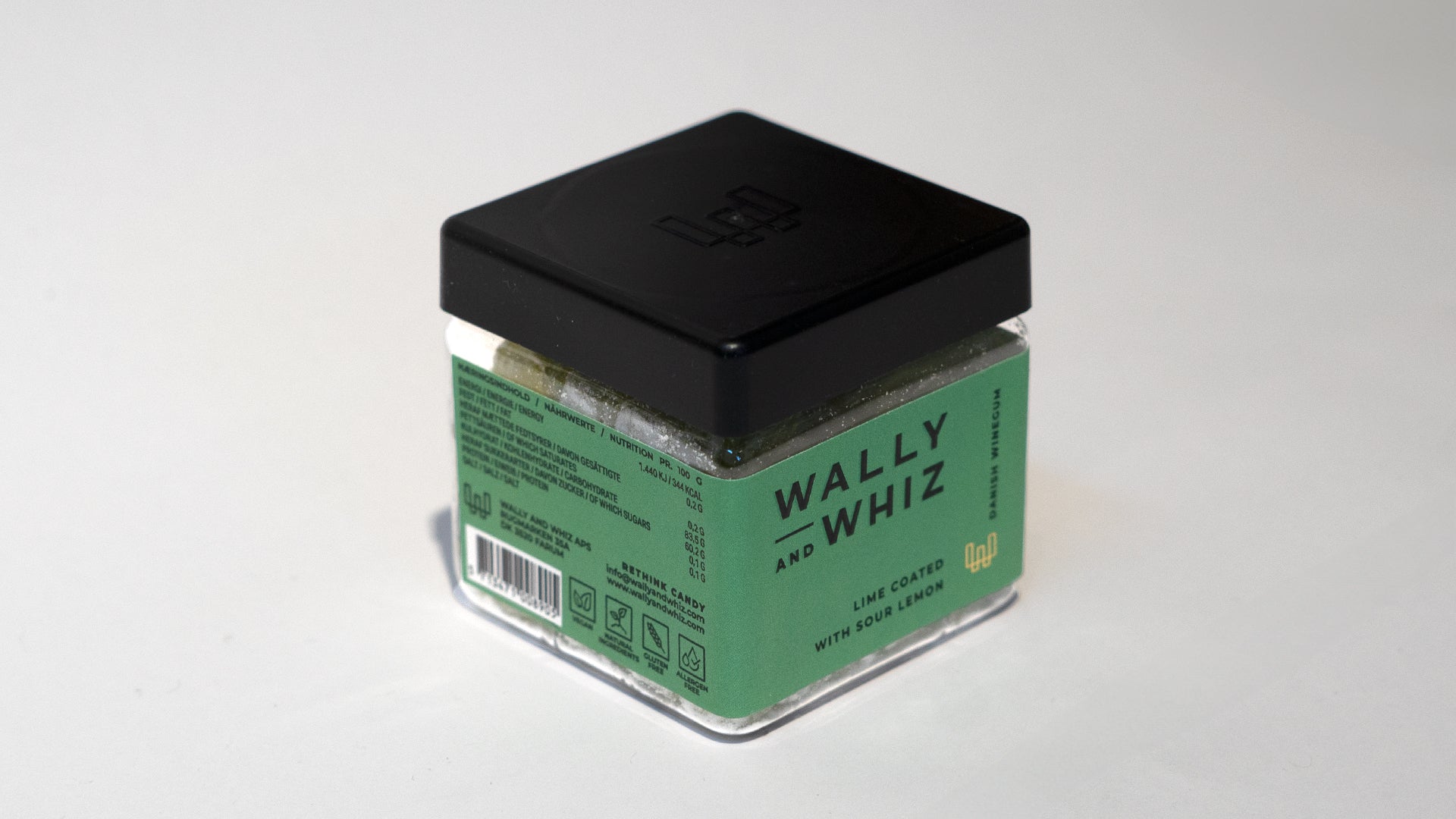 Wally & Whiz - Lime med Sur Citron 140g.