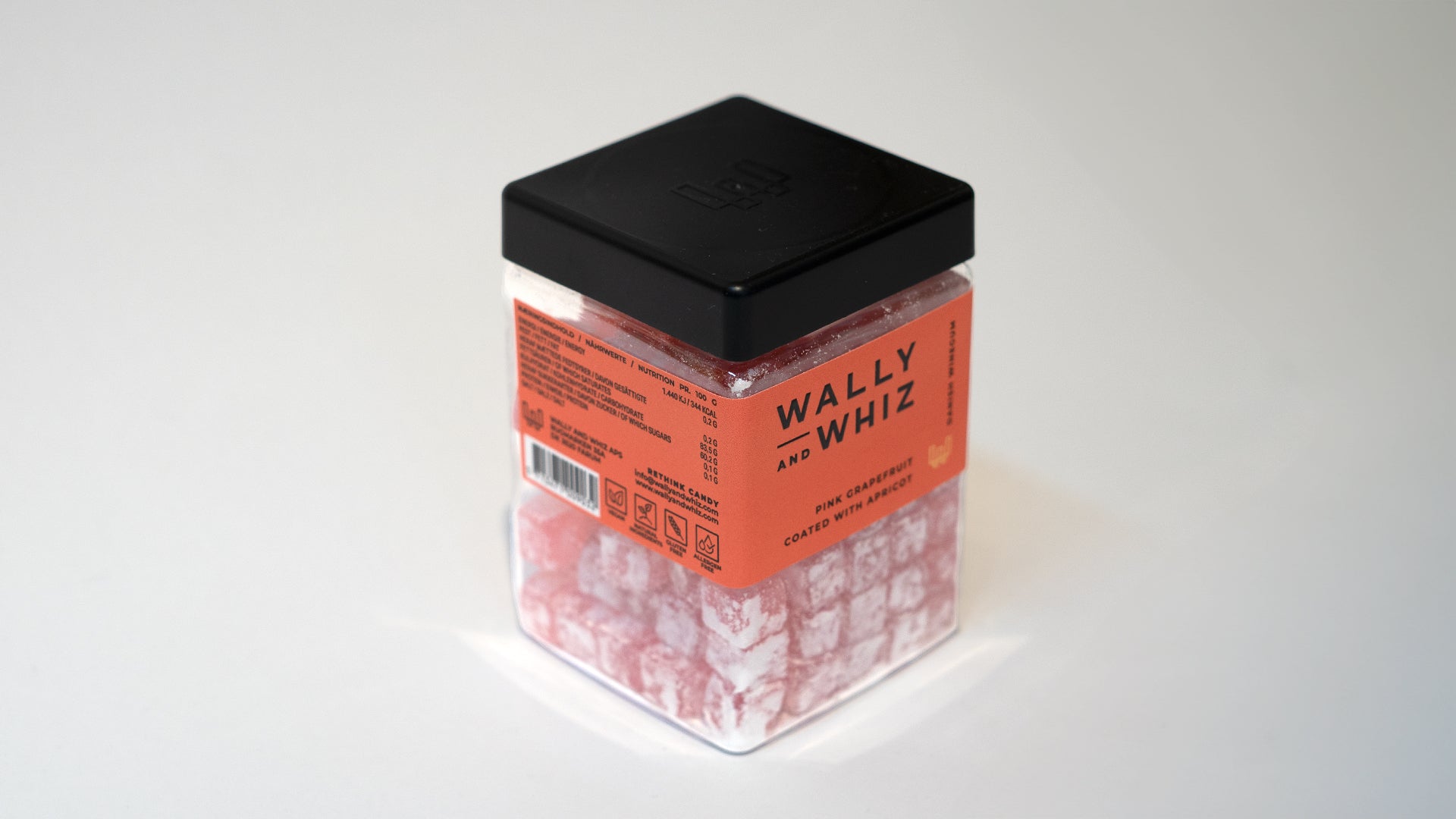 Wally & Whiz - Pink Grapefrugt med Abrikos 240g.