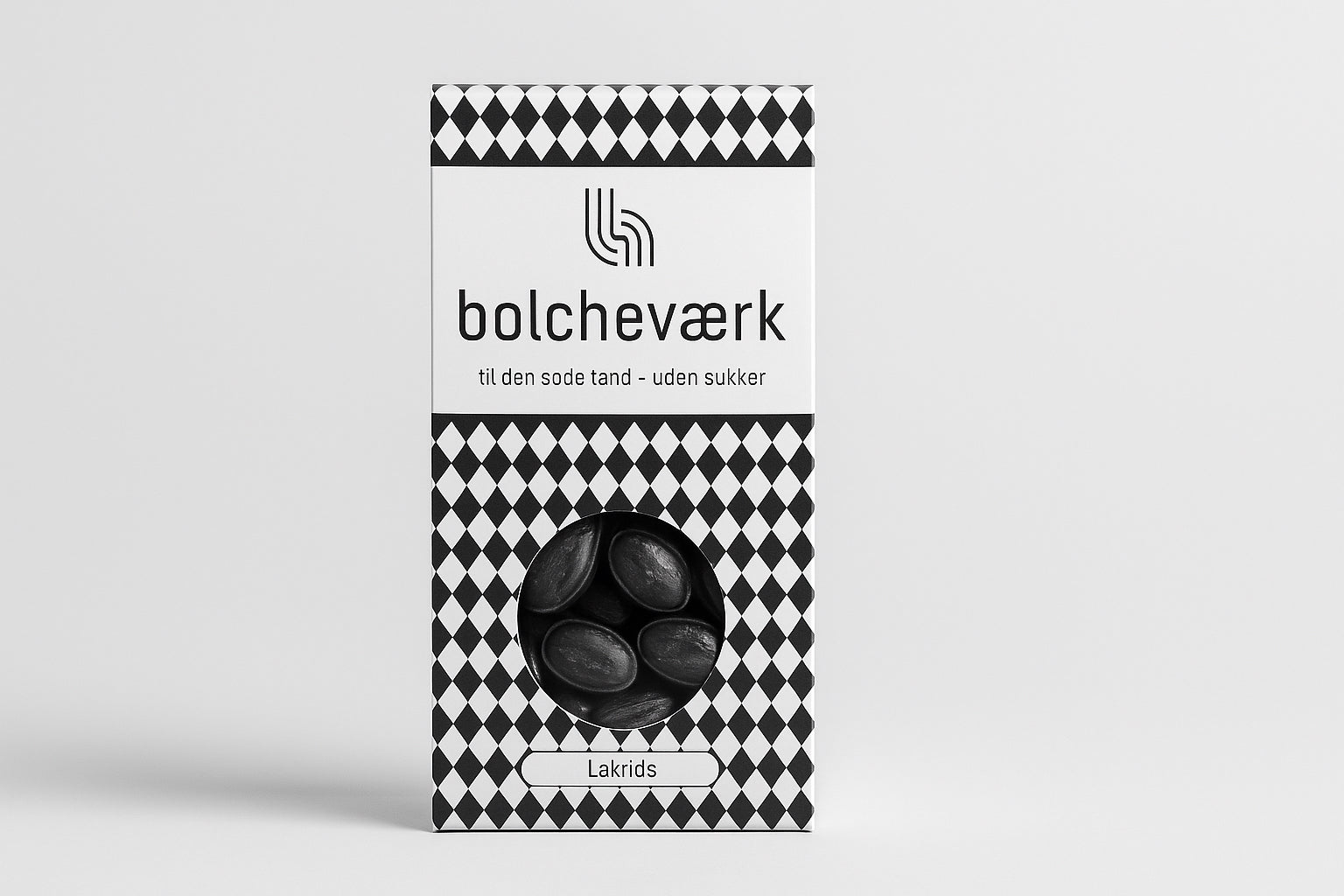 Bolcheværk - sukkerfri bolcher, lakrids, 100g