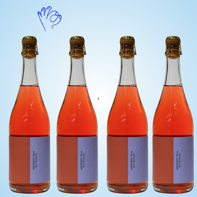Arensbak bobler - Til din fest, 4 x Rosé
