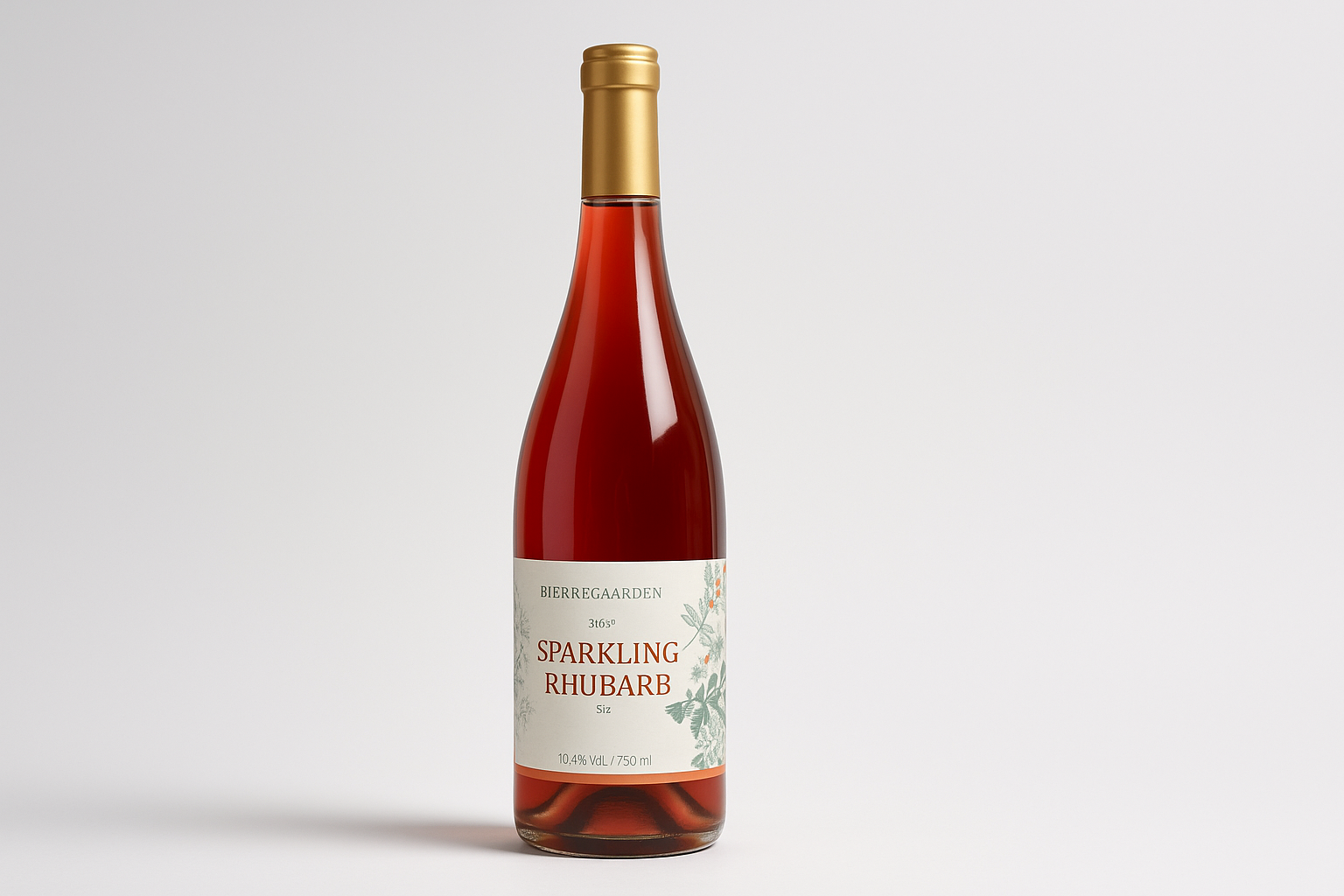 Bjerregaarden, SPARKLING RHUBARB, 75CL, 10,4%Vol.