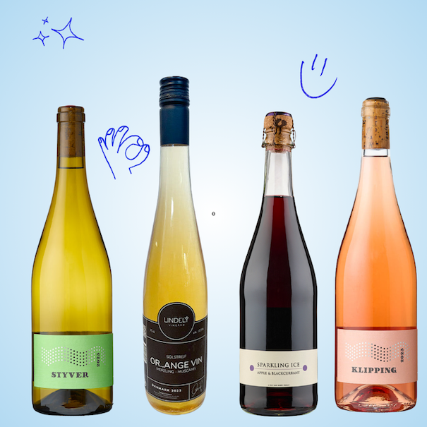 Dansk Vin - Smagekit, 4 flasker