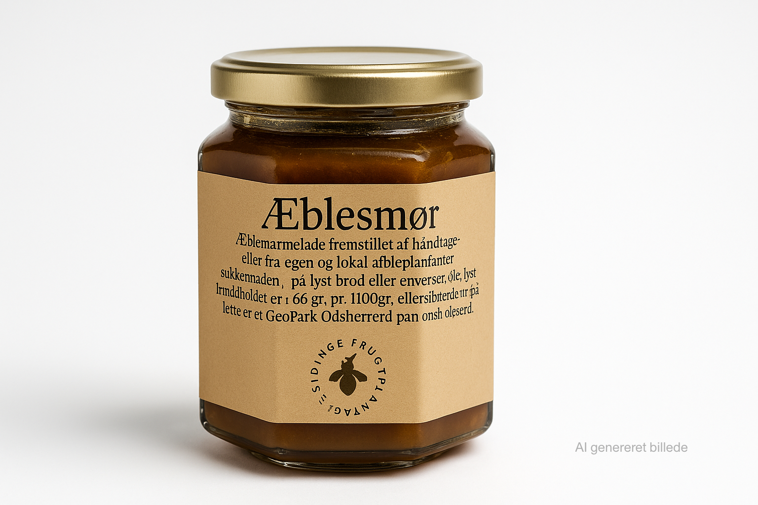 Sidinge Frugtplantage - Æblesmør marmelade, 190 gr