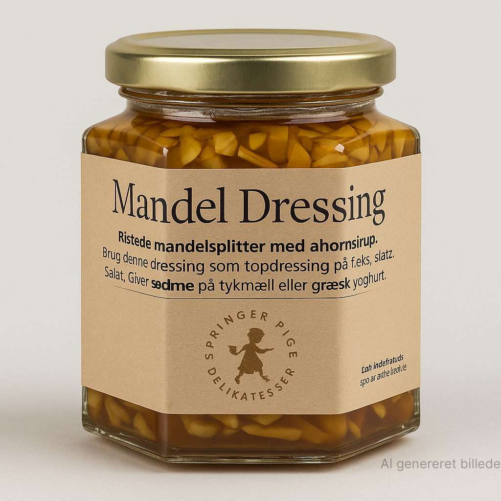 Sidinge Frugtplantage - Mandeldressing i ahornsirup, 200 gr