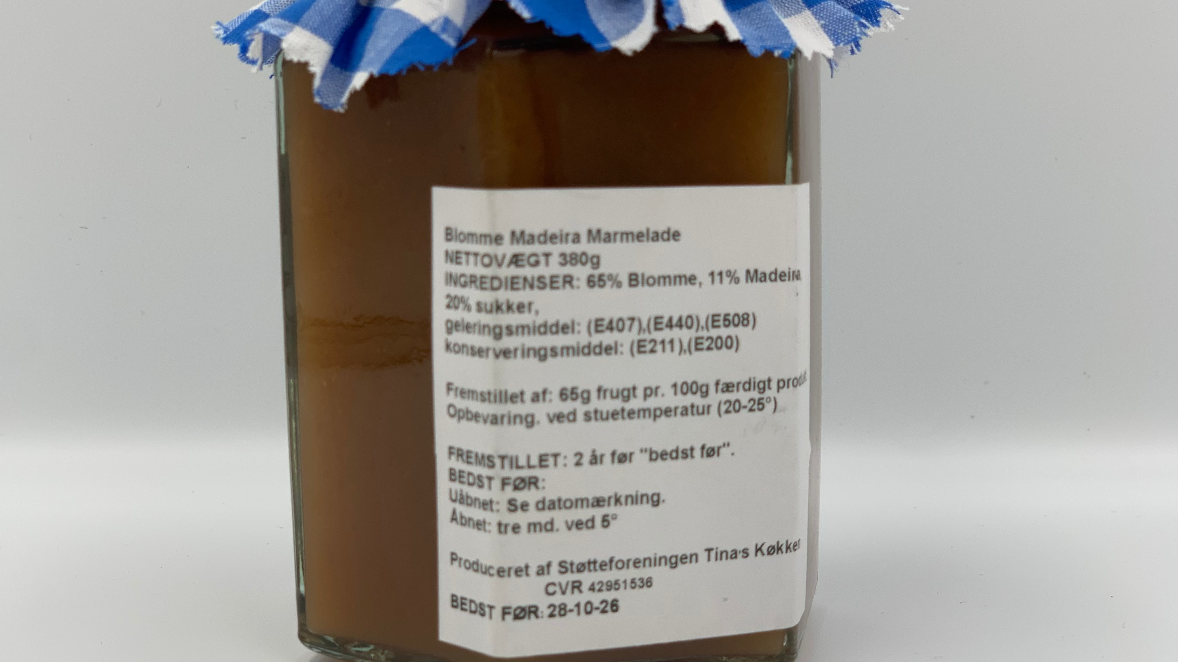 Tinas Køkken, Blomme i Madeira marmelade, 380 gr