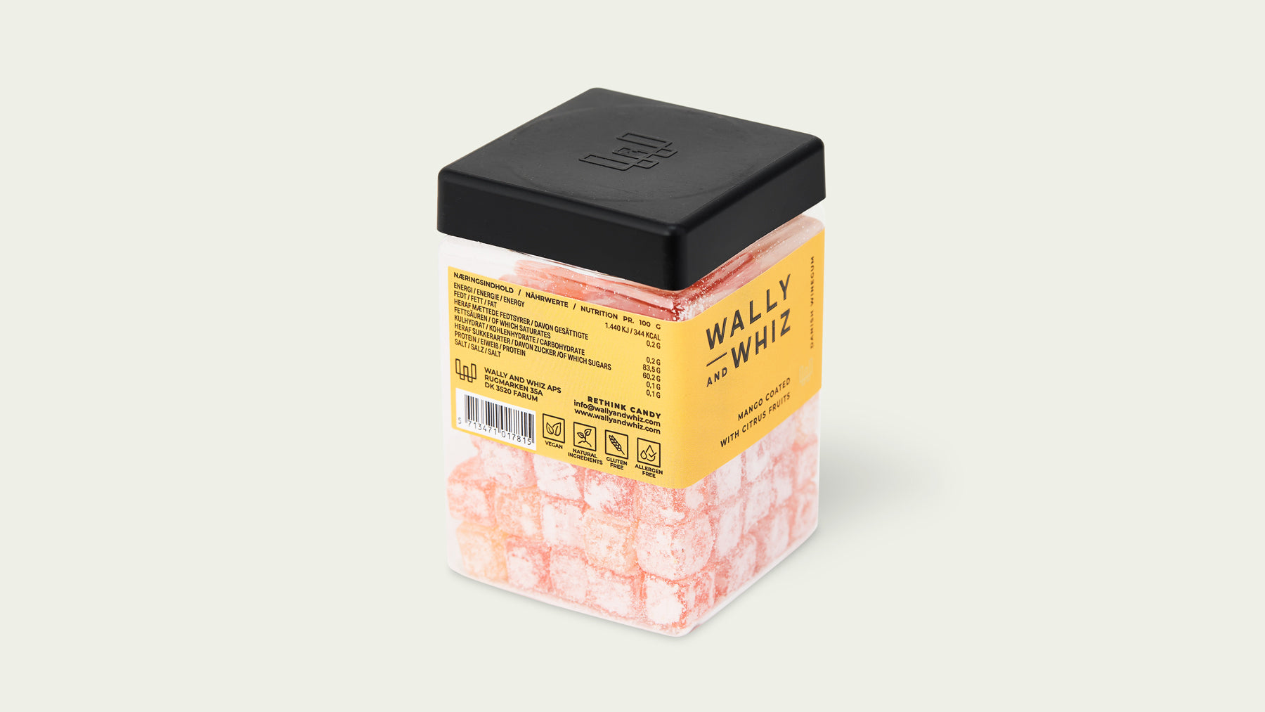 Wally & Whiz, Mango med citrusfrugter, 240 gr