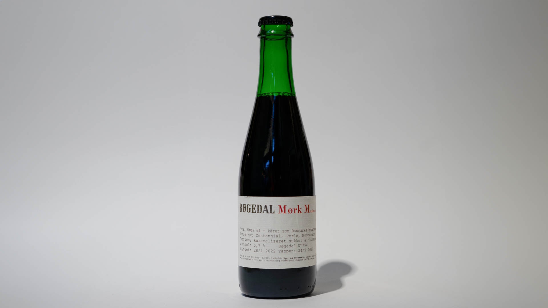 Bøgedal øl mørk muskovado dark ale på 36,5cl flaske øko