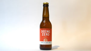 Flaske med Doing Zero IPA Sunset, 33 cl - alkoholfri IPA med fyldig og frugtagtig smag