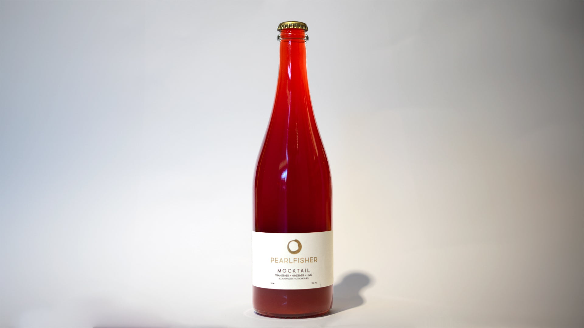 Pearlfisher mocktail med tranebær, hindbær, lime, blodappelsin, citrongræs på 75cl flaske fra NOORMANN