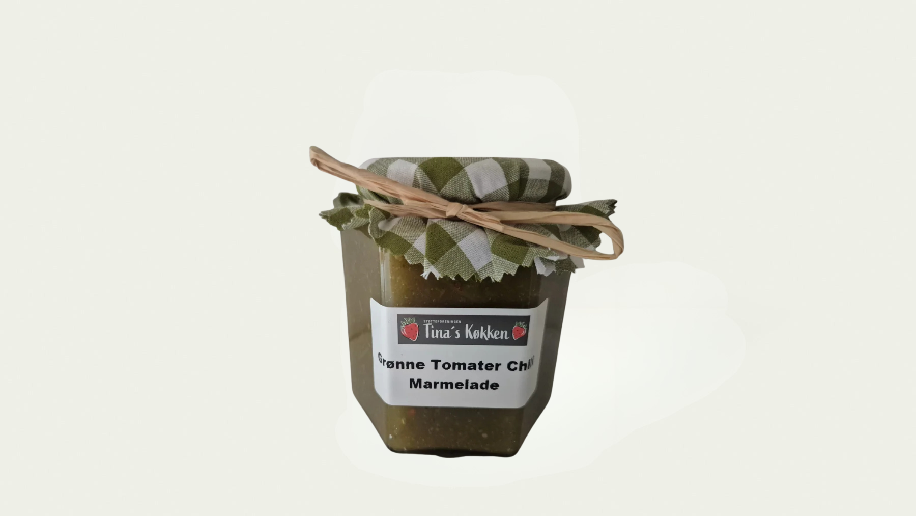 Tinas Køkken - Grønne Tomater med chili, 380 gr